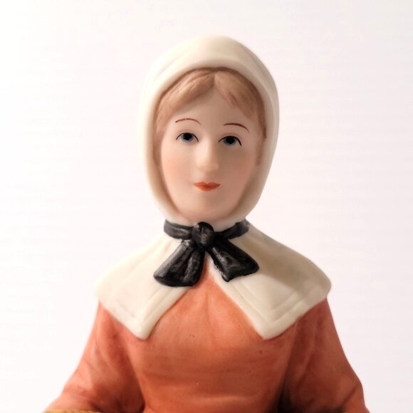Home Interior Rewards of the Harvest 2 Porcelain Pilgrim Figurines Thanksgiving - Picture 3 of 12